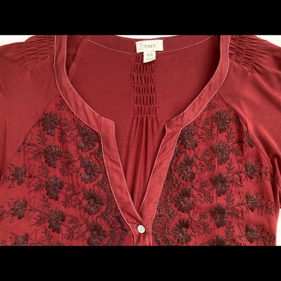 Anthropologie Tiny Embroidered Tunic Dress XS - Picture 6 of 9